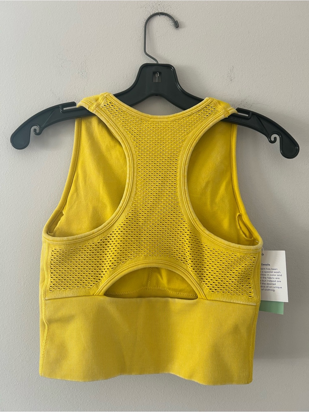 JoyLab Bright Yellow Ribbed Athletic Tank Women’s Size Medium (NWT) - Picture 2 of 8